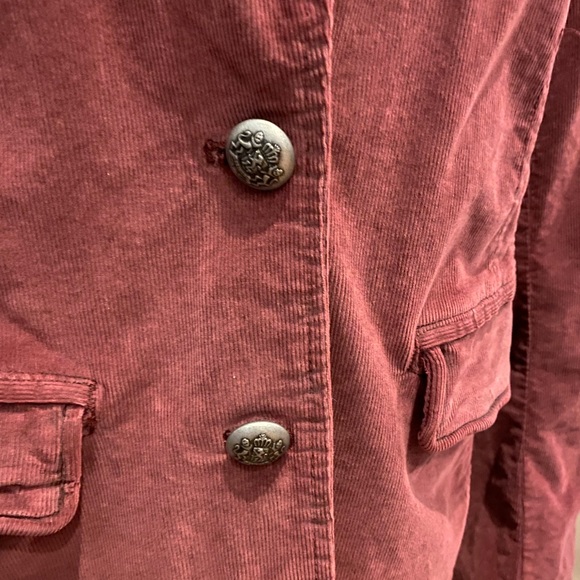 Free People Byron Corduroy Blazer in Mulberry - Picture 2 of 8